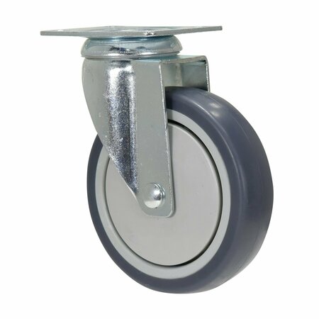 Vestil Dark Gray Swivel Thermoplastic Polyurethane Rubber Caster 5 x 1 1/4 CST-B28-5X1TPR-S